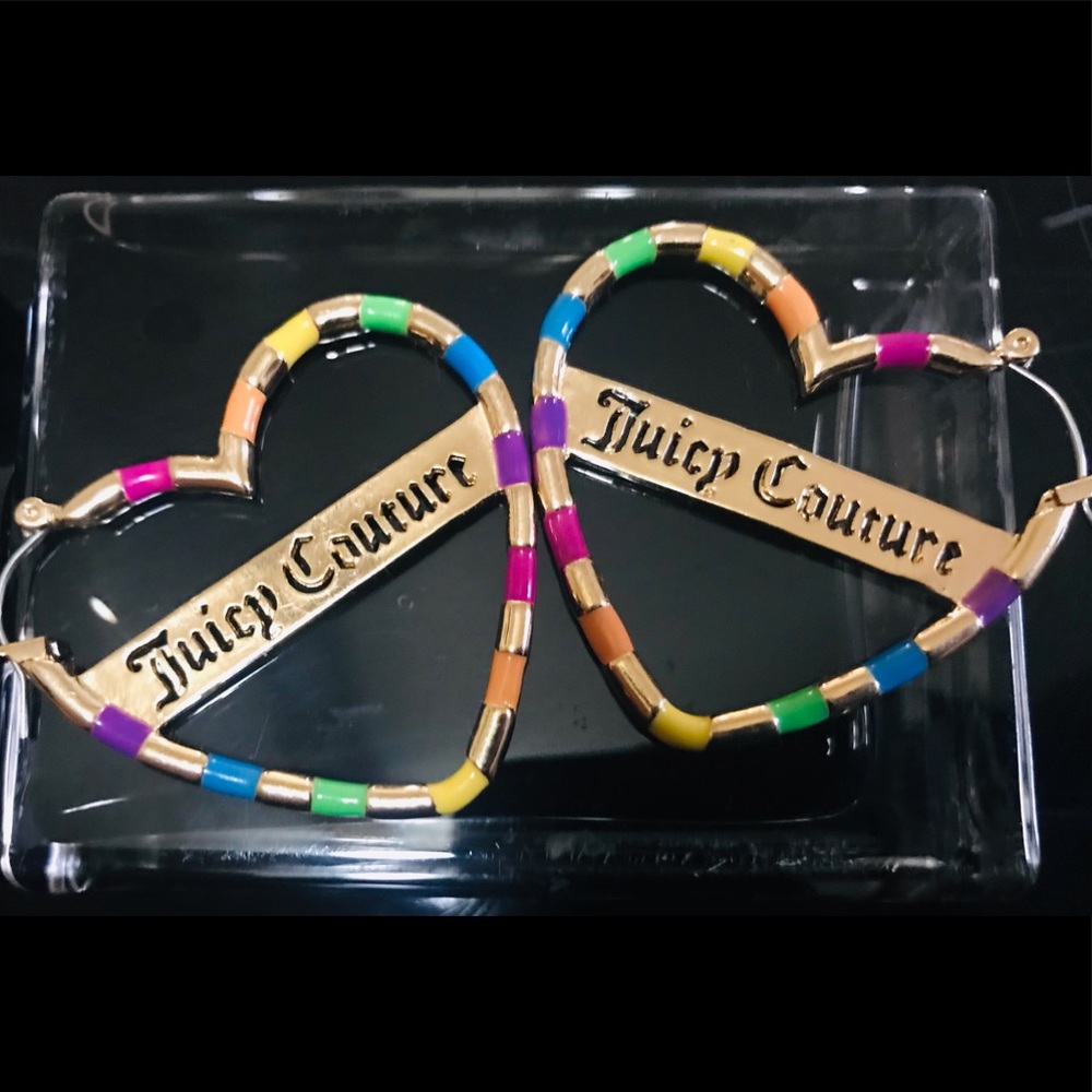 Juicy Couture Heart Shaped Earrings